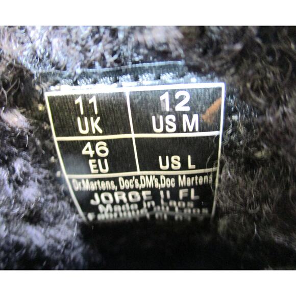 New Dr. MARTENS Men's Jorge II FL Faux Fur Lined Leather Mules Sz 12 EU 46 - Picture 12 of 12